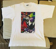 🔥Todd McFarlane Spawn SUPER RARE 1992 Vintage T-Shirt (L) Pre-owned!🔥