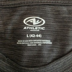 4 Pc Mens Shirt L Black Poly Jersey Short Sleeve Quick Dry Athletic Works