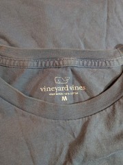 Vineyard Vines Men’s Blue Short Sleeve Crew Neck Whale Fish Pocket Tee Size M
