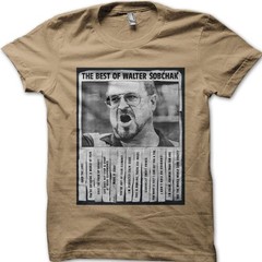 Best of Walter Sobchak Dude The BIg Lebowski cotton T-shirt