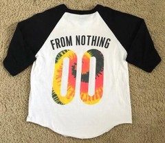 DGK From Nothing 00 Tri-Color Stars Logo White Ringer T-Shirt Size Medium