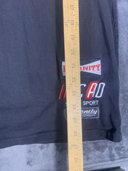 Eternity BC AD Shirt Mens M Black Red White Color Block Japan Katakana Motor 1