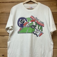 Vintage 90s Mixed League Texas Tennis Association BMW Car Graphic T Shirt Size L