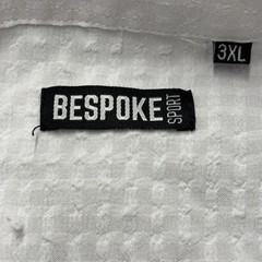Bespoke Sport Mens Top 3XL White Gauzy Comfort Breathable Lightweight Big & Tall