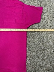 Vintage 90s BVD Pocket T Shirt Hot Pink Men Size XXL Single Stitch Made In USA