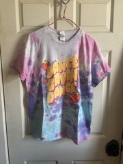 Dance Gavin Dance Men’s Large Purple Tie-Dye Cotton Shirt