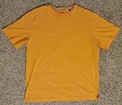 Left Coast Tee Men’s Large Orange Pima Cotton Short Sleeve Crew Neck T-Shirt