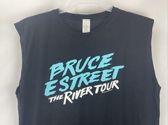 Bruce Springsteen Black Sleeveless The River Tour T-Shirt, Size Large NWOT 2016