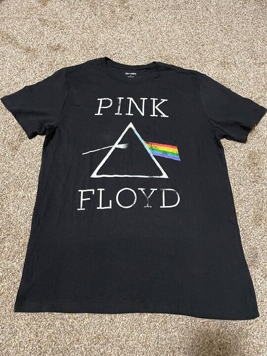 Old Navy Pink Floyd Dark Side of the Moon Black Medium