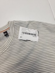 $115 New LEFT COAST TEE Crew Neck Shirt S/S Cotton Men’s 2XL XXL Gray STRIPED