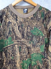 Vintage 90s Ace Sportswear Trebark Camo Chest Pocket Long Sleeve Large USA Made