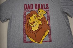 Disney’s Lion King Mens Dad Goals Mufasa & Simba Shirt New M, L, XL, 2XL