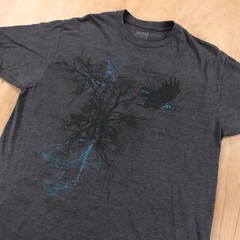 APT 9 tree branches bird t-shirt LARGE vtg y2k grunge emo indie gothic aesthetic