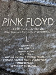 Pink Floyd Dark Side of the Moon Burnout Graphic Band T-Shirt Men’s Large L