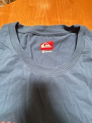 Quiksilver Scripted Game Blue Short Sleeve Graphic T-Shirt