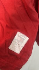 Vintage Tommy Hilfiger Embroidered Red Long Sleeve T Sz Medium (1405)see Photo