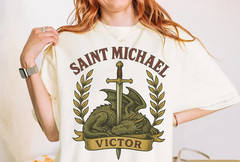 Saint Michael Shirt Catholic St Michael the Archangel TShirt Gift for Men Women