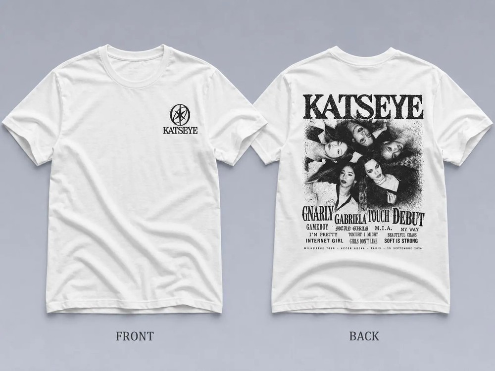 Katseye Paris 2026 shirt Wildworld Tour Vintage Bootleg Unisex T-Shirt