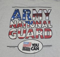 Army National Guard Shirt Mens XL Gray Graphic Military Recruiting Tee