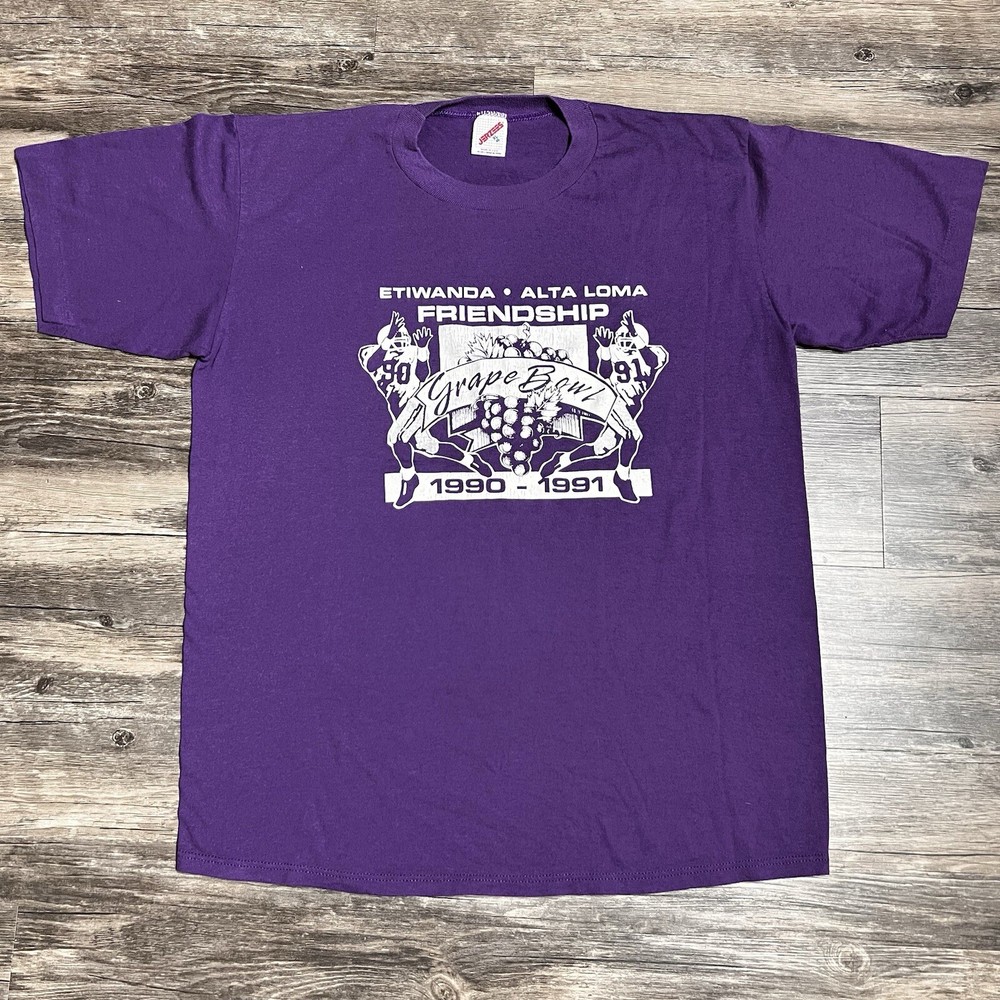 Jerzees Friendship Bowl Football 90-91 SingleStitch Shirt Size XL Made In USA