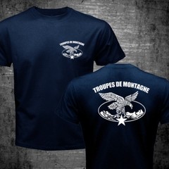 New France Troupes de Montagne Chasseurs Alpins Mountain Brigade Army T-shirt