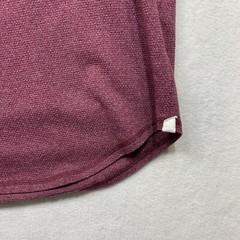 ON THE BYAS T Shirt, Medium Longer Length, Burgundy Cotton Blend, NWOT
