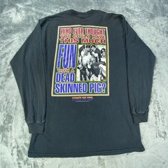Vintage Delta 1997 Hurdle Dead Trample Weak Shirt Large Football Retro Y2K USA