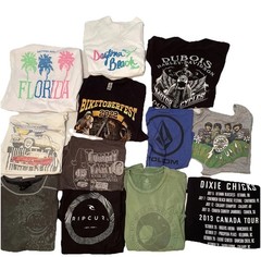 Vintage Clothing T Shirt Lot Of 12 Resale Wholesale Size Large Biker Surfer