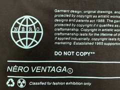 Men’s Nero Ventaga T-Shirt Streetwear Designer Sz M