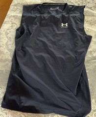 Under Armour Men’s Regular Size XL Black HeatGear Compression Sleeveless Shirt