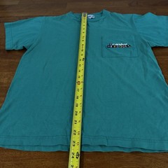 Carnival 100% Combed Cotton Adult Unisex Small T-Shirt Turquoise Vintage