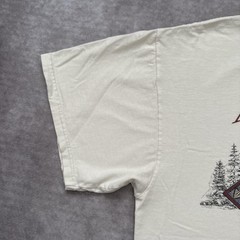 Vintage Alaska Shirt Mens XL White Eagle Mountain Wildlife Delta Graphic Tee