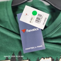 Milwaukee Bucks Fanatics Mens 2XL Longsleeve Green T-Shirt Fear The Deer NBA New