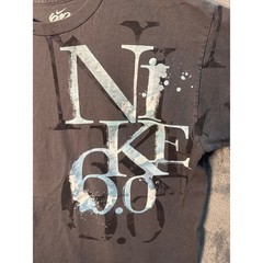 VTG Y2K Nike 6.0 Graphic T-Shirt Skate Streetwear Men’s Medium Charcoal Gray