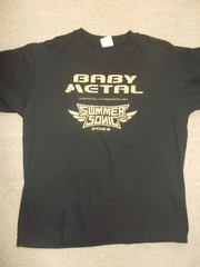 BABYMETAL + SUMMER SONIC 2023 MEN’S BLACK USED CONCERT T-SHIRT SIZE (M) IN VGT