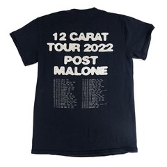 Post Malone Mens Black 12 Carat Tour 2022 Short Sleeve Graphic T-Shirt Size: S