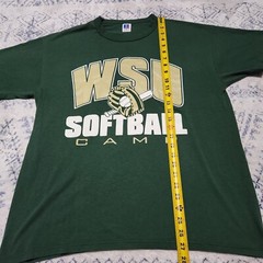Vintage Single Stitch WSU Softball Camp Graphic Tshirt Size Large