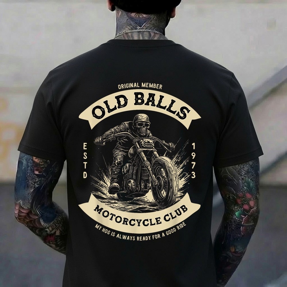 Funny 50th Birthday Vintage Motorcycle for Biker Dad T-Shirt