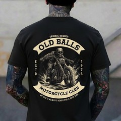 Funny 50th Birthday Vintage Motorcycle for Biker Dad T-Shirt