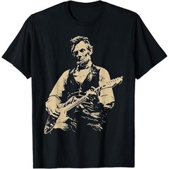 President Abraham Lincoln Playing Guitar Abe LincolnT-Shirt, Funny History Music