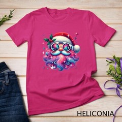 Colorful Santa Claus Rainbow Beard #1 Funny Christmas Shirt Unisex T-shirt