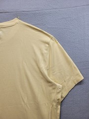 J. Crew Men Shirt L Yellow Crew Neck Short Sleeve Flat Front Breathable Pullover