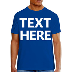 Hanes 5180 Men’s T-Shirt – Custom Print – Add Any Text – Personalized Tee