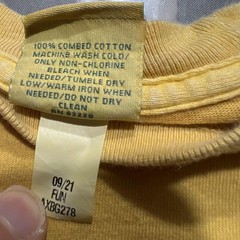 Crazy Shirts Take Care Of The Ocean Shirt Mens Large Yellow Whale Long Sleeve