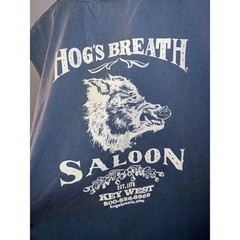 Comfort Colors Hogs Breath Saloon Key West Sleeveless Graphic T-Shirt Blue L