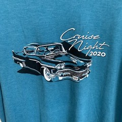 Car T Shirt Sz XL Unisex Classic Ohio Cruise Night 2020 Anvil Tee Tri Blend Soft