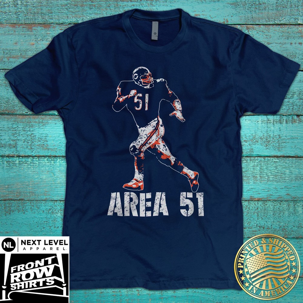 CHICAGO FOOTBALL DICK BUTKUS “AREA 51” T-SHIRT