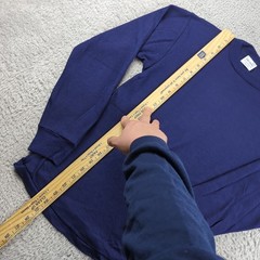 Vintage John Henry T Shirt Mens Small 34-36 Blue Polypropylene Blank Made USA