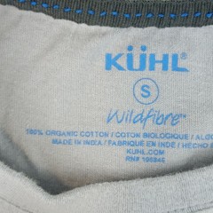 Kuhl Wildfibre Small Mens T Shirt Stretch Outdoor Hiking Athletic 20×27 FLAWS