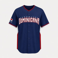 Dominicana Baseball Jersey Mens Custom Personalized Dominican Republic Royal